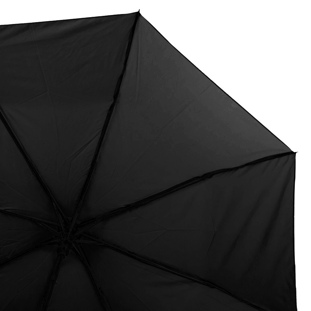 Жіноча складана парасолька напівавтомат Happy Rain 95 см чорна - фото 3