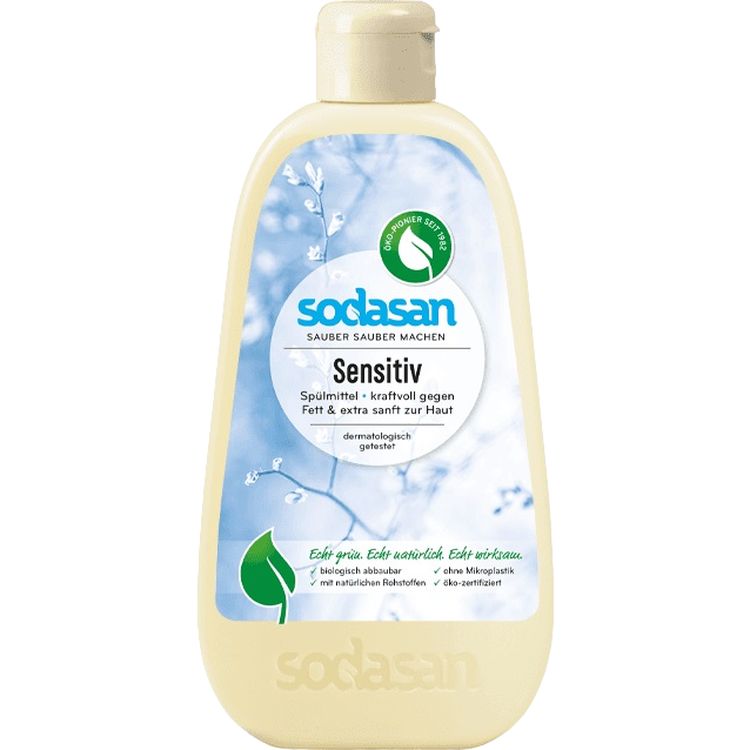 Органічний засіб-концентрат для миття посуду Sodasan Sensitive 500 мл - фото 1