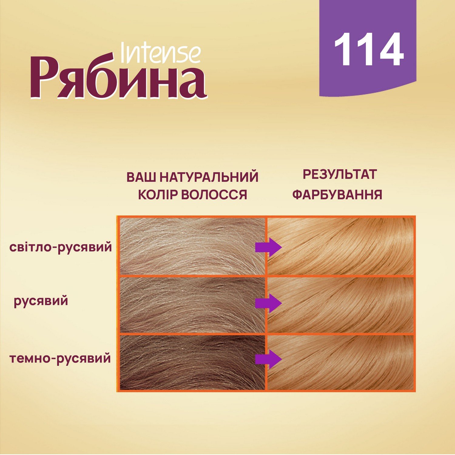 Крем-краска для волос Рябина Intense, оттенок 114 (Карамель), 138 мл - фото 6