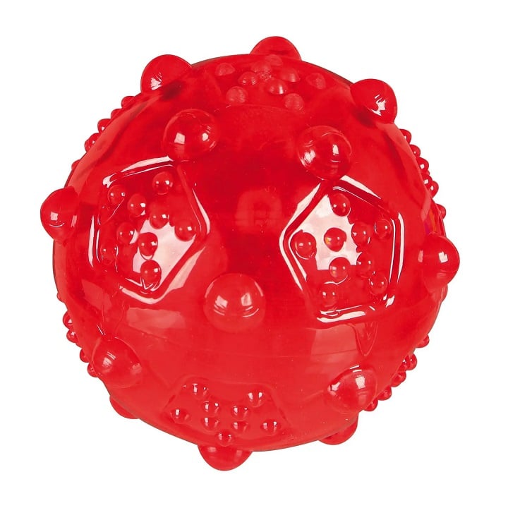Іграшка для собак Trixie М'яч голчастий з пищалкою, d 7 см, в ассортименте (33677) - фото 4