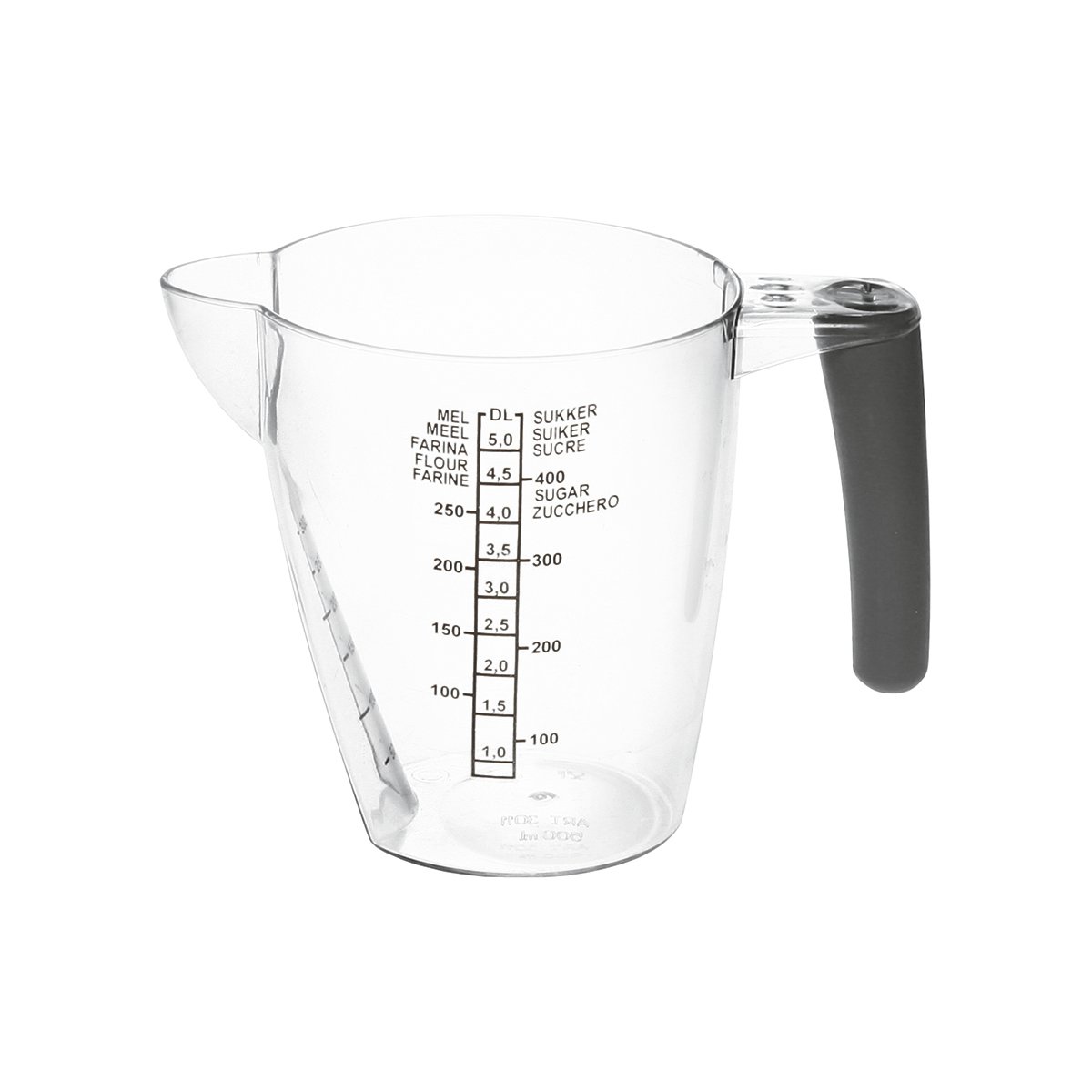 Мірна склянка Plast Team, з гумовою ручкою, 0,5 л (3011) - фото 1