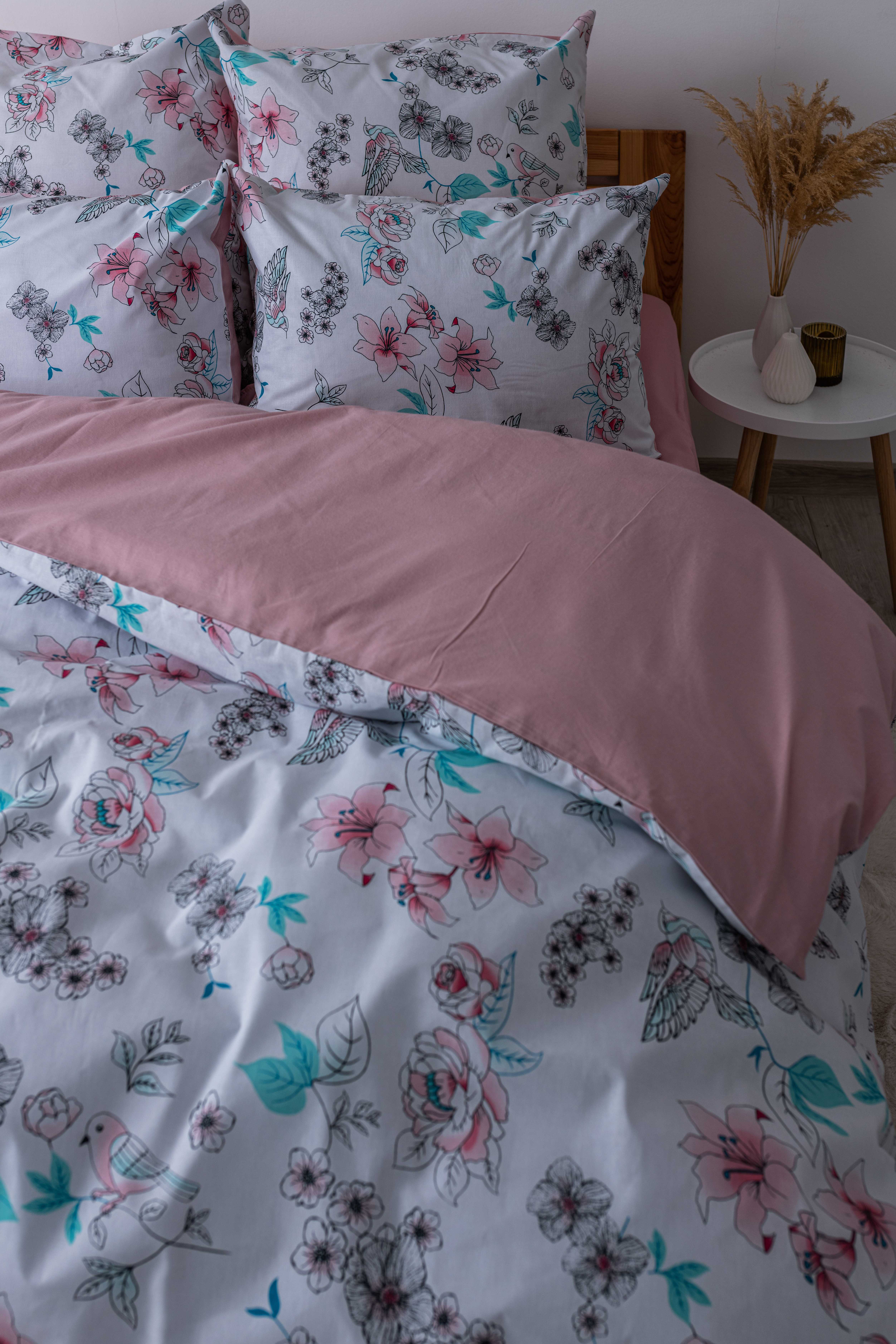 Комплект постельного белья ТЕП Soft dreams English Flower двуспальный белый с розовым (2-03858_25905) - фото 4