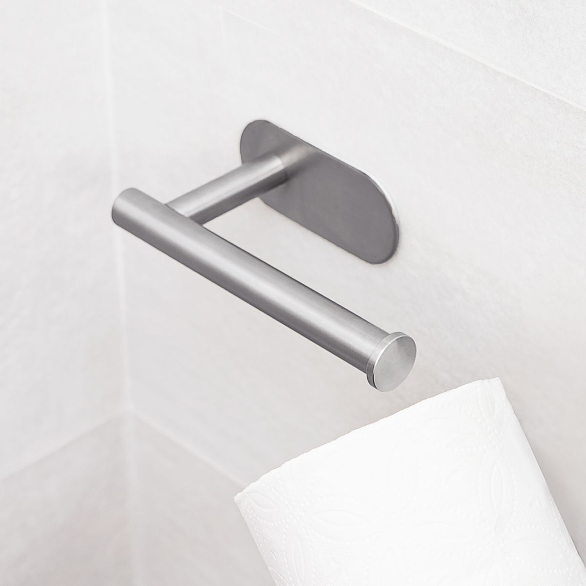 Тримач для туалетного паперу MVM BSS-1, клейкий, сріблястий (BSS-1 SS) - фото 5