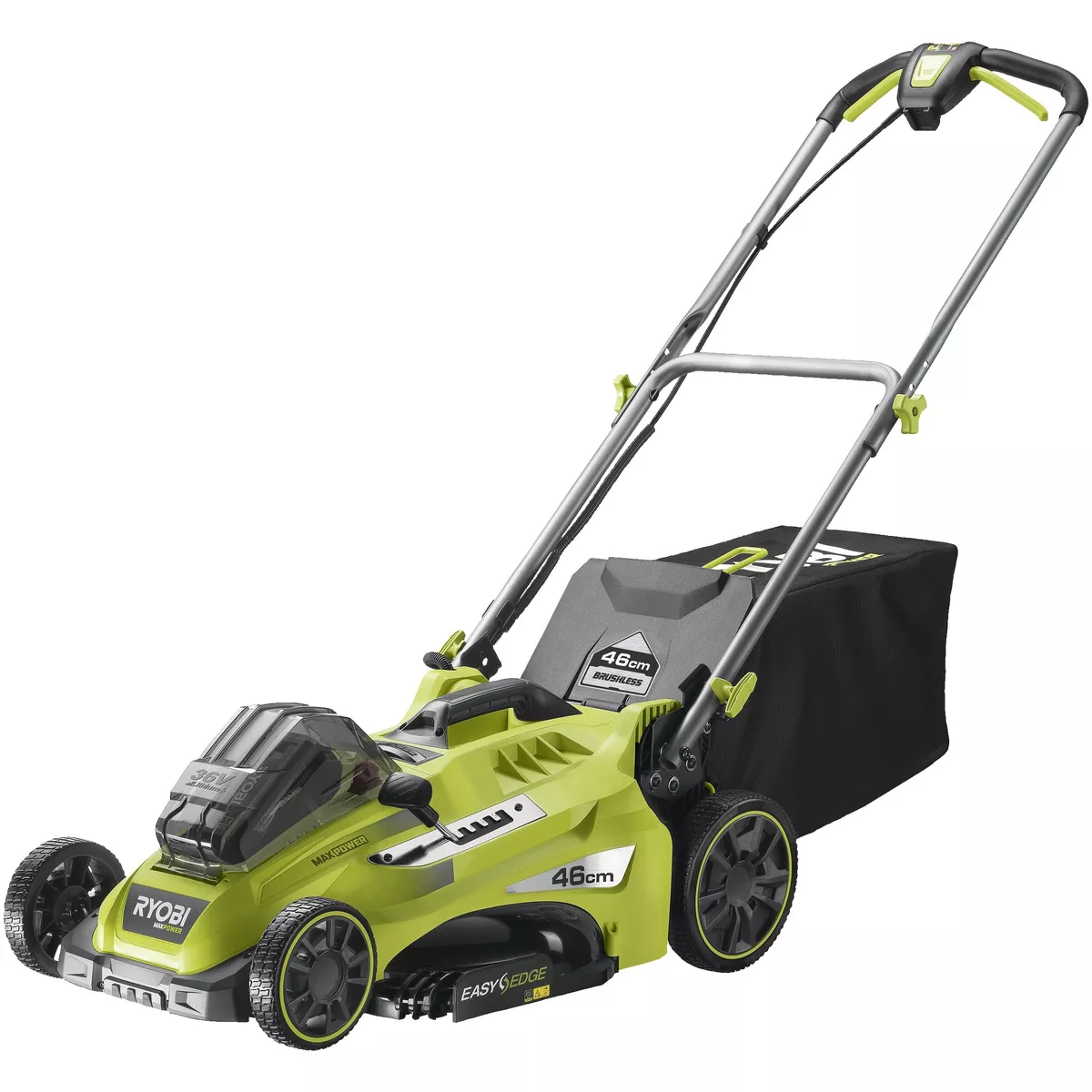 Газонокосарка акумуляторна Ryobi Max Power RLM36X46H50PG з функцією Power-Assist 36В 46 см (5133005484) - фото 1