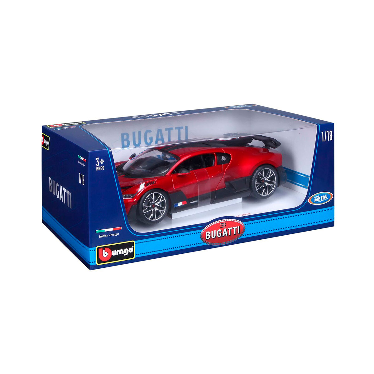 Автомодель Bburago Bugatti Divo червона (18-11045R) - фото 7
