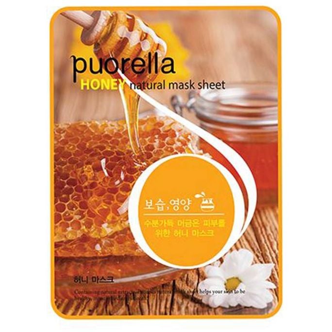 Тканинна маска для обличчя Puorella Honey Mask Pack,з екстрактом меду - фото 1