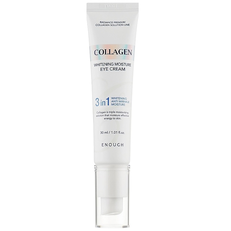 Крем для очей Enough Collagen 3 in 1 Whitening Moisture Eye Cream Освітлення, 30 мл - фото 1