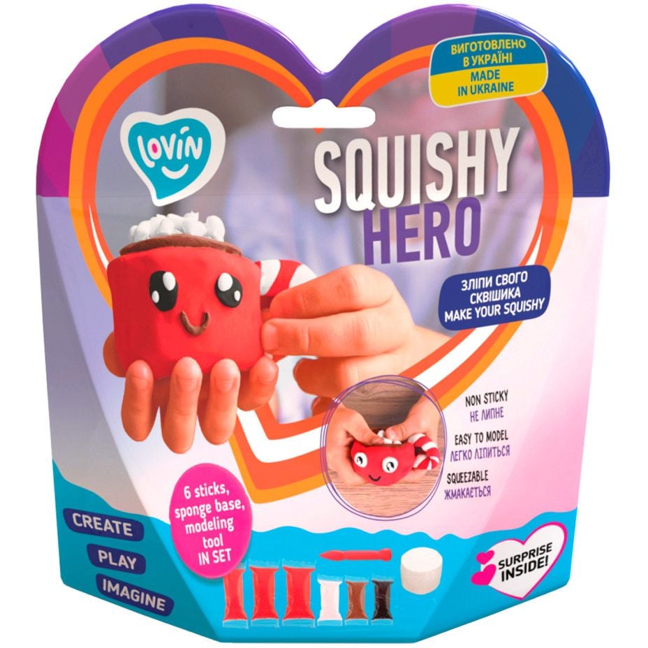 Набор для лепки Lovin Squishy CupCao 70125 с воздушным пластилином - фото 1