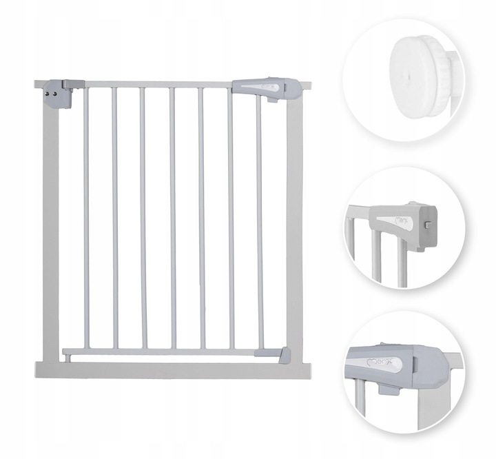 Защитный дверной барьер MoMi Paxi grey, серый (AKCE00018) - фото 3