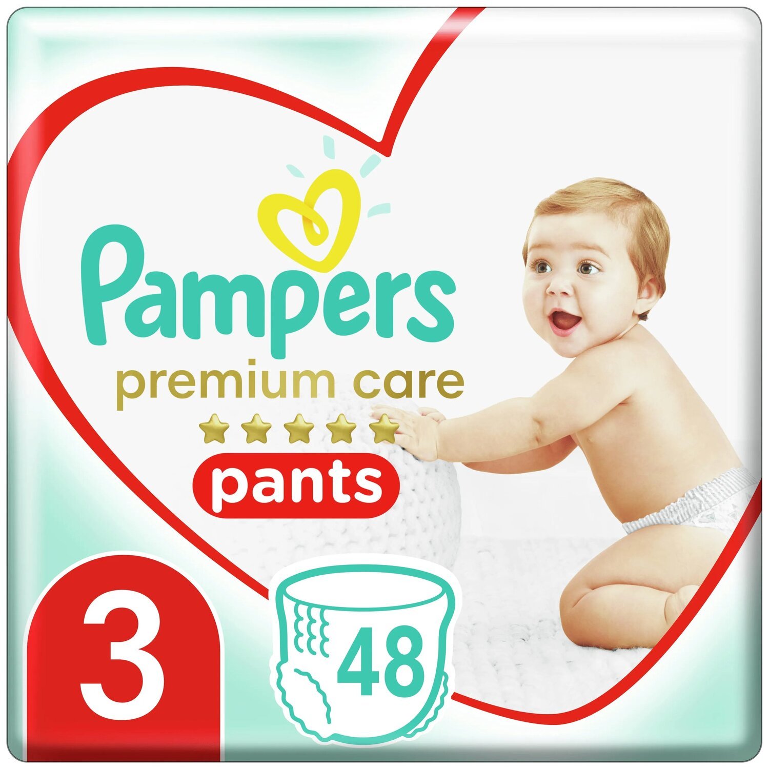 Подгузники-трусики Pampers Premium Care Pants 3 (6-11 кг), 48 шт. - фото 3