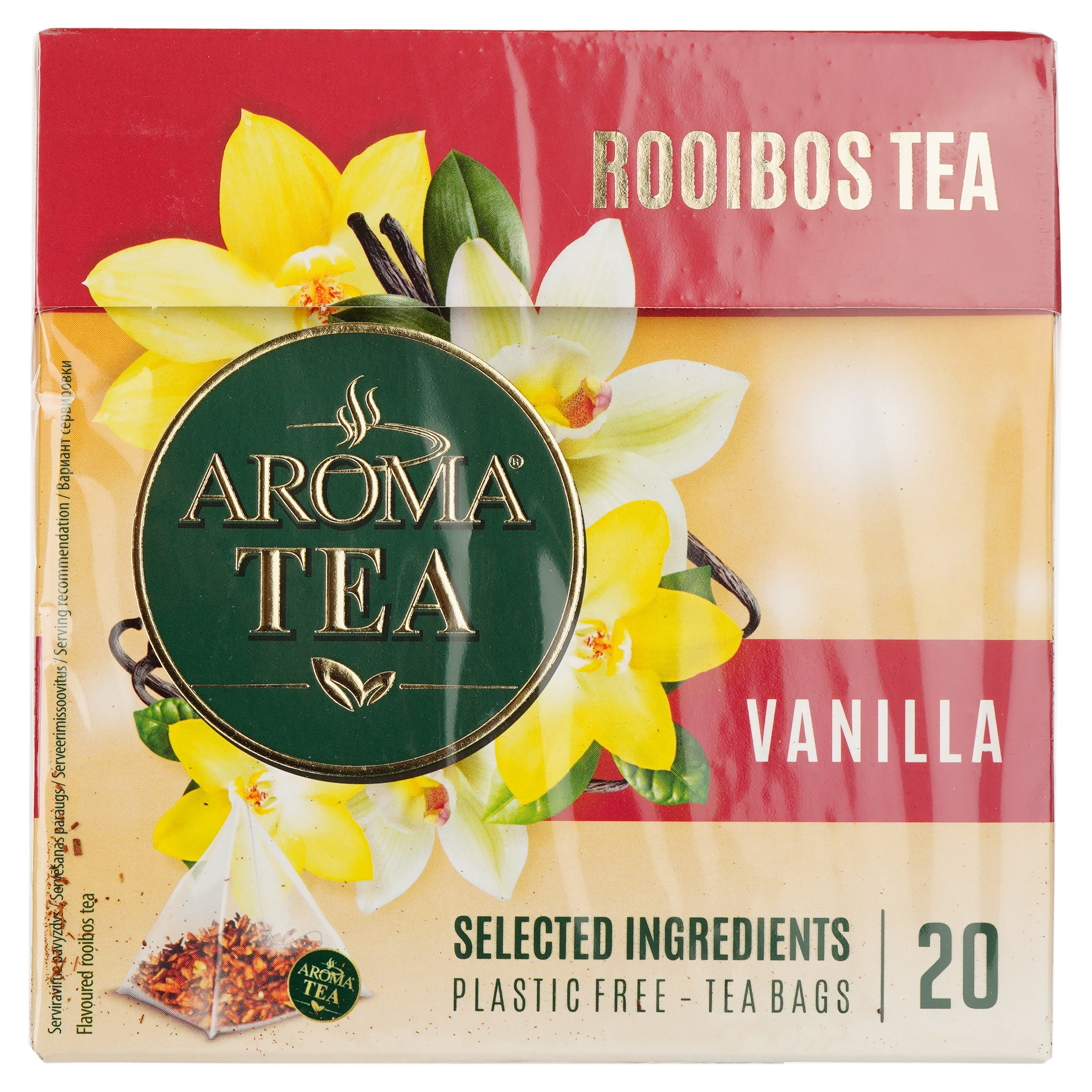 Чай фруктово-ягідний Aroma Tea Ройбуш з ваніллю 35 г (20 шт. х 1.75 г) (896856) - фото 1