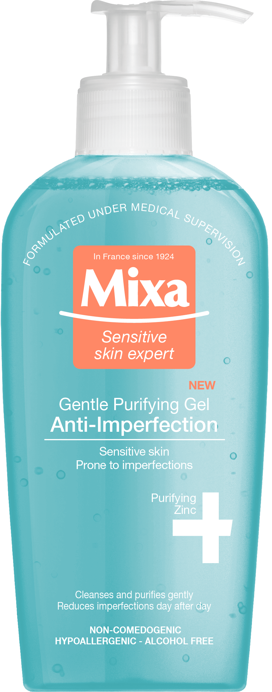 Гель Mixa Anti-imperfection, 200 мл + Крем Mixa Anti-imperfection для чувствительной кожи лица, 50 мл - фото 2