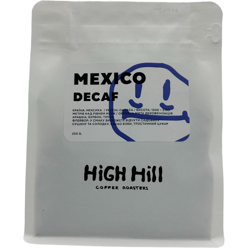 Кава в зернах High Hill Mexico Mountion Water decaf omni 250 г - фото 1