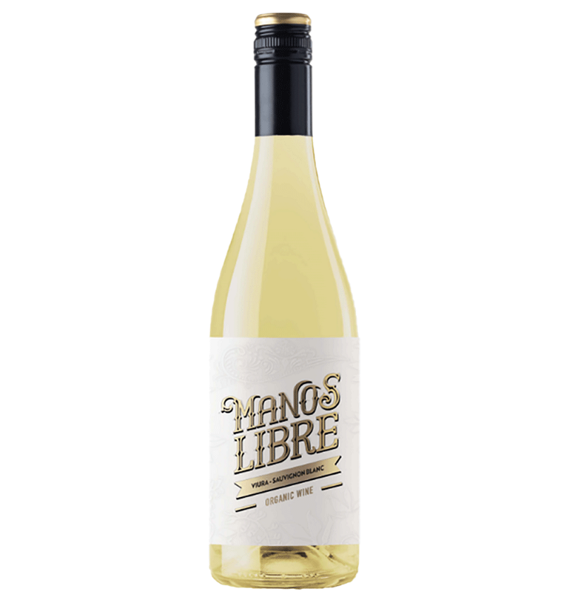 Вино Manos Libre Viura-Sauvignon Blanc Organic, белое сухое, 13%, 0,75 л - фото 1
