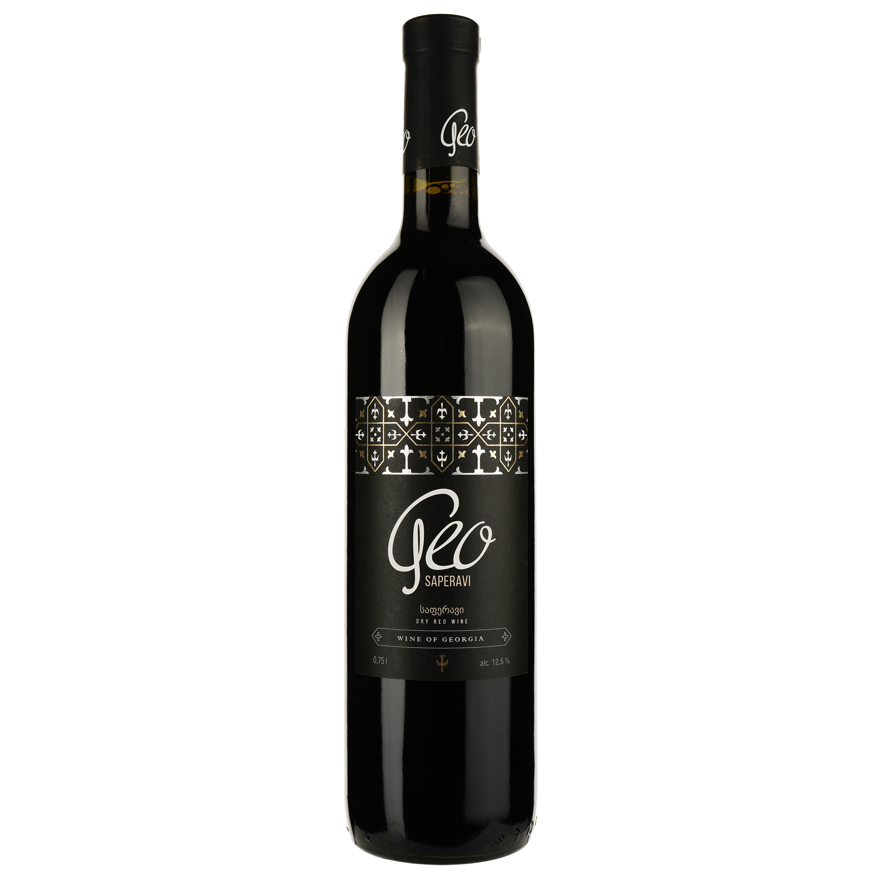 Вино Geo Saperavi, 13,5%, 0,75 л - фото 1