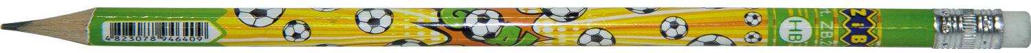 Карандаш графитовый ZiBi Goal KIDS Line, с ластиком ,HB, 5 шт. (ZB.2311-5) - фото 2