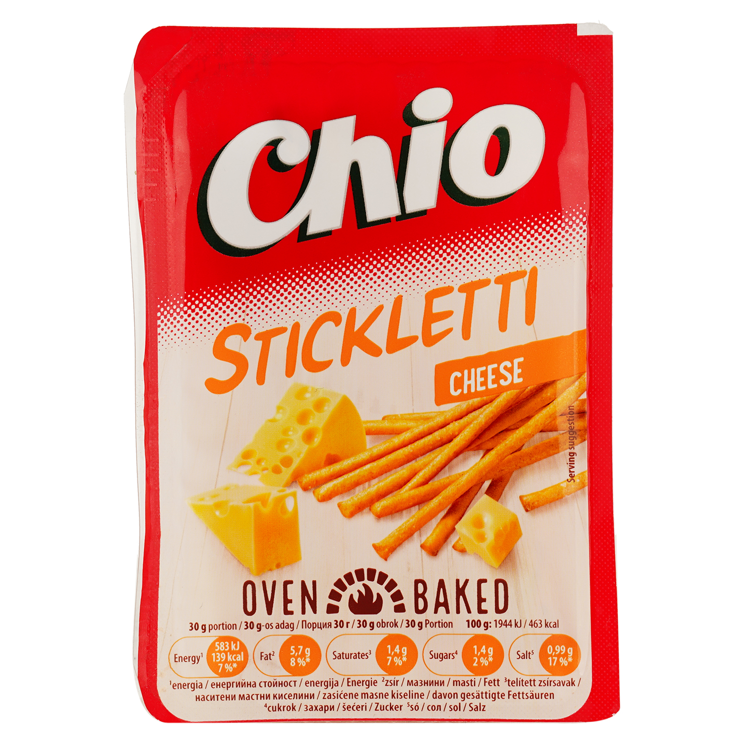 Соломка Chio Stickletti Cheese соленая 80 г - фото 1