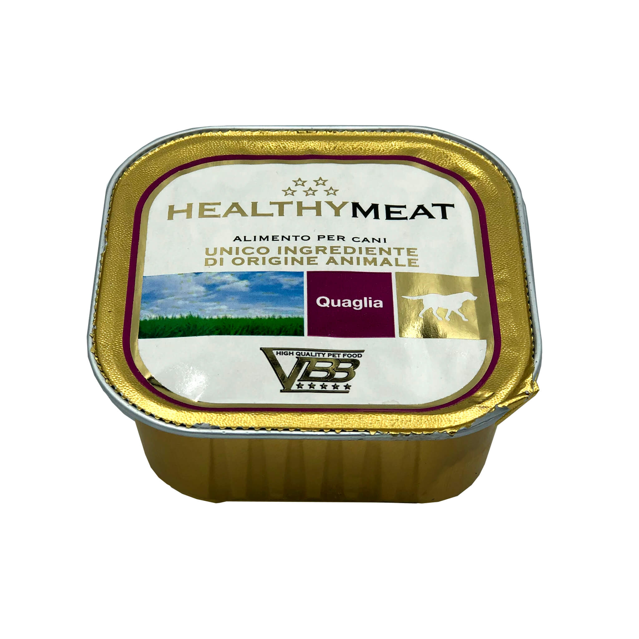 Монопротеиновый влажный корм для собак склонных к аллергии Healthy Meat, с перепелкой, 150 г - фото 1