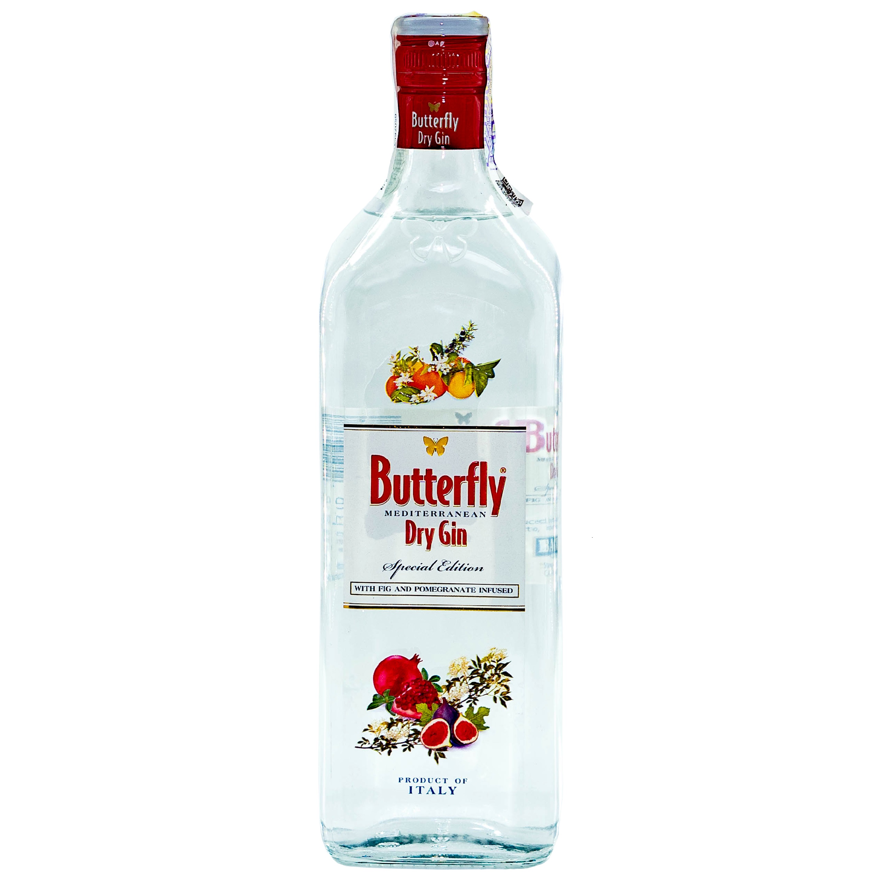Джин Bagnoli Butterfly Mediterranean Dry Gin Special Edition, 40%, 1 л - фото 1