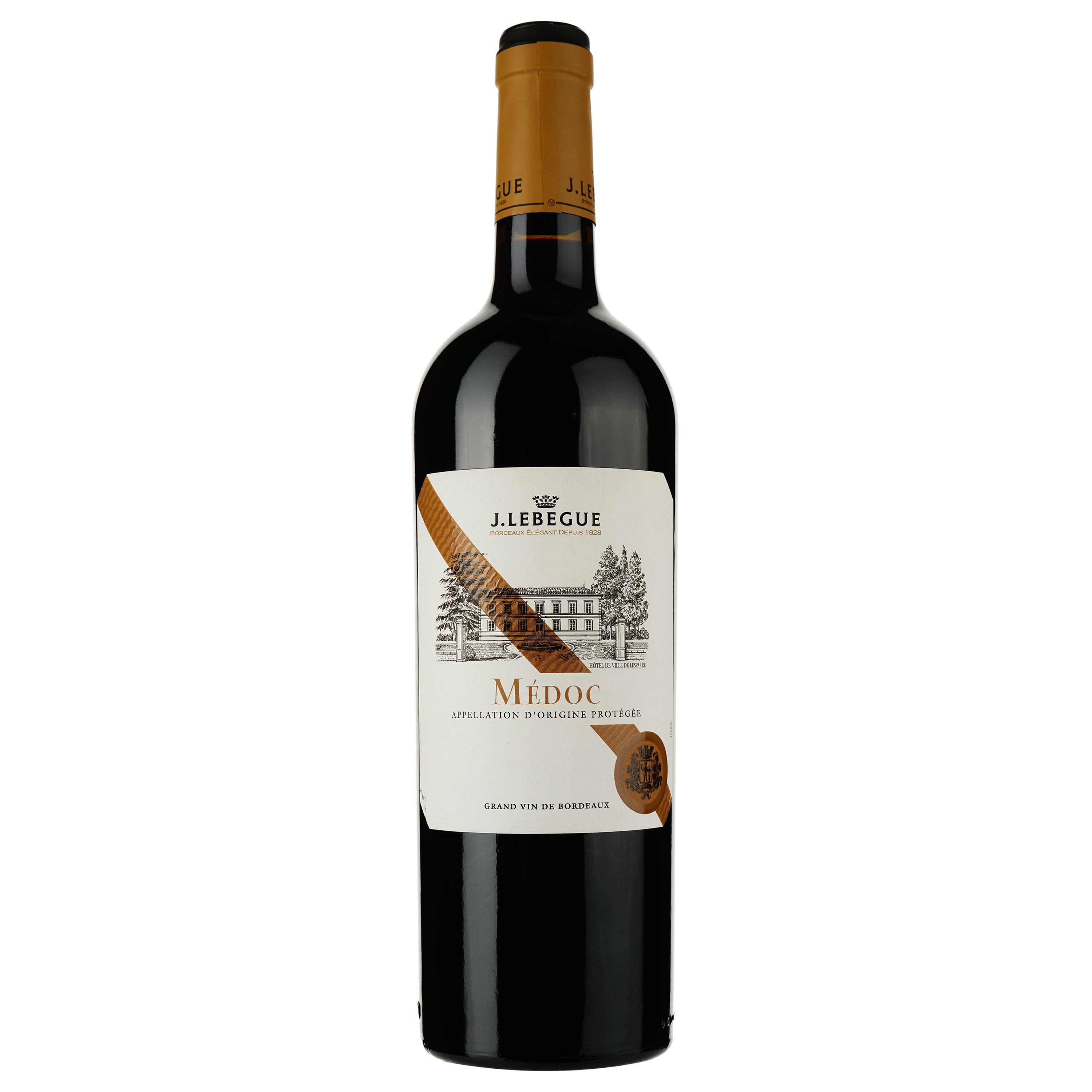 Вино Jules Lebegue Medoc 2020 красное сухое 0.75 л - фото 1