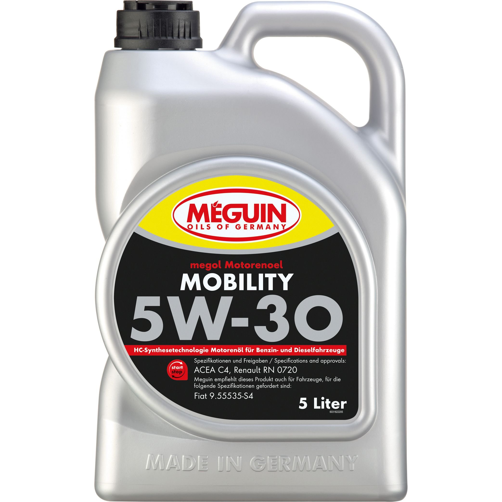 Моторное масло Meguin Mobility 5W-30 5 л - фото 1