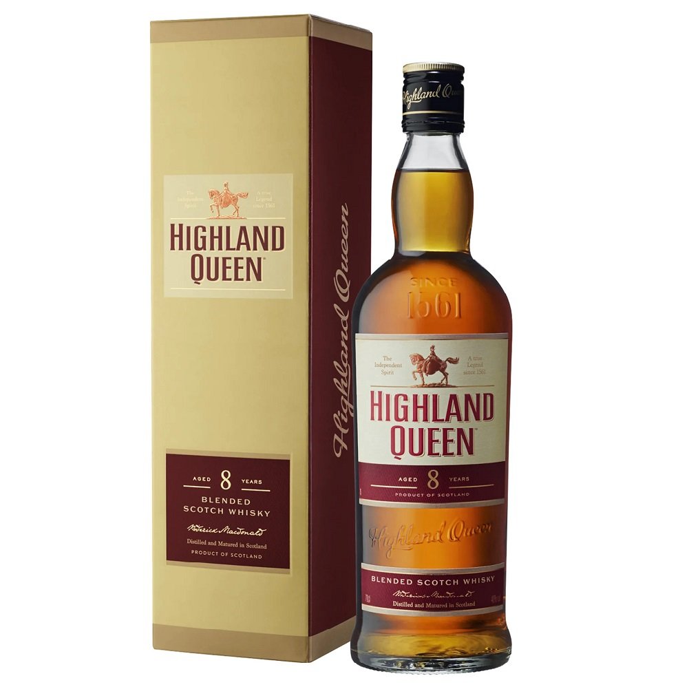 Виски Highland Queen Blended Scotch Whisky, 8 yo, 40%, 0,7 л - фото 1