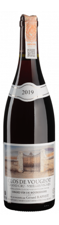 Вино Gerard Raphet Clos Vougeot Vieilles Vignes 2019 красное, сухое, 14,5%, 0,75 л - фото 1