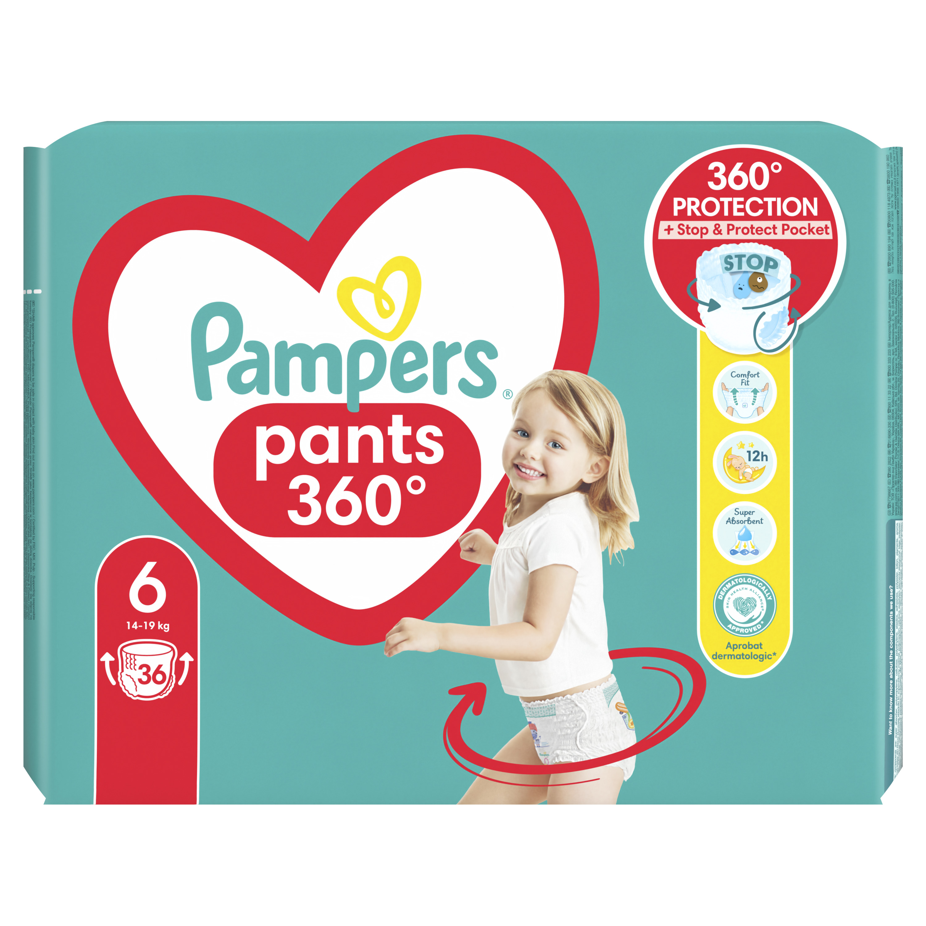 Підгузники-трусики Pampers Pants одноразові 6 (15+ кг) 36 шт. - фото 2