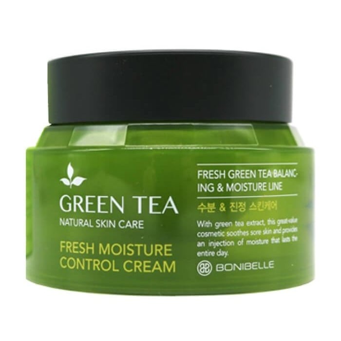 Крем для лица Bonibelle Pearl Aura Brightening Control Cream Зеленый чай, 80 мл - фото 2