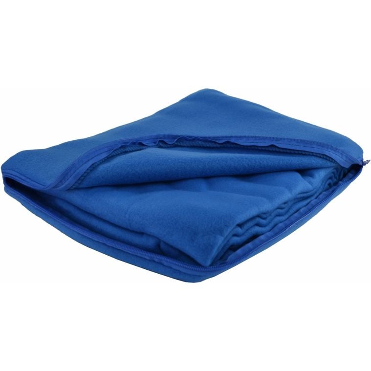 Плед-подушка флисовая Bergamo Mild 180х150 см, синяя (202312pl-03) - фото 1
