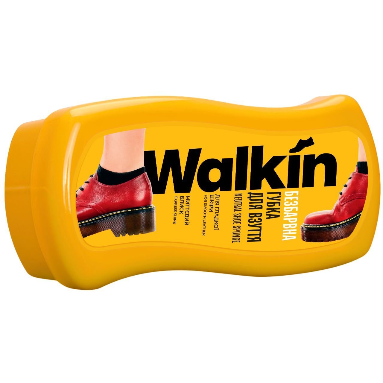Губка-волна для обуви из гладкой кожи Walkin, бесцветная - фото 1