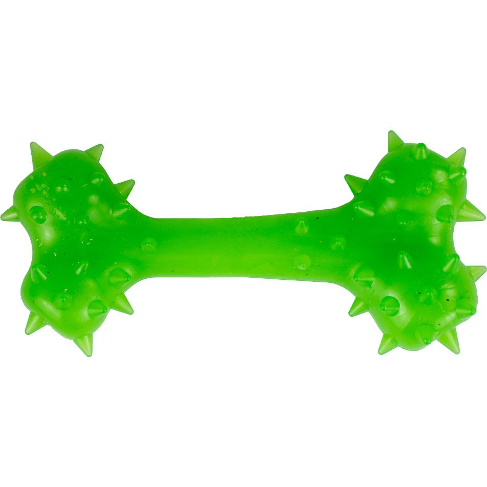 Игрушка для собак Agility кость 15 см зеленая - фото 1