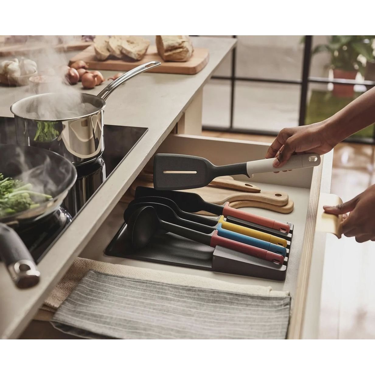 Набір кухонних аксесуарів з підставкою Joseph Joseph Elevate Multicolour, 5 предметів, кольоровий (10543) - фото 5