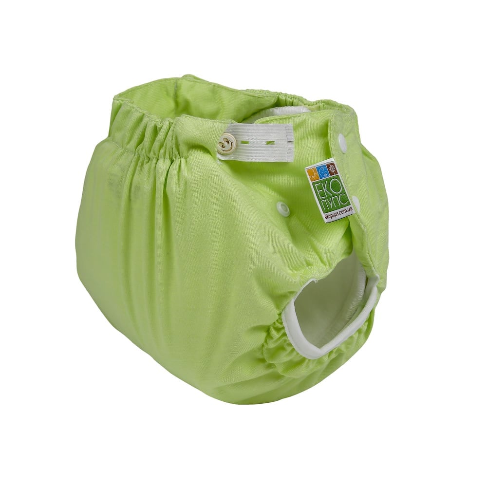 Подгузник трикотажный Эко Пупс Active Premium 4 (7-13 кг), с вкладышем Abso Maxi, зеленый, 1 шт. - фото 2