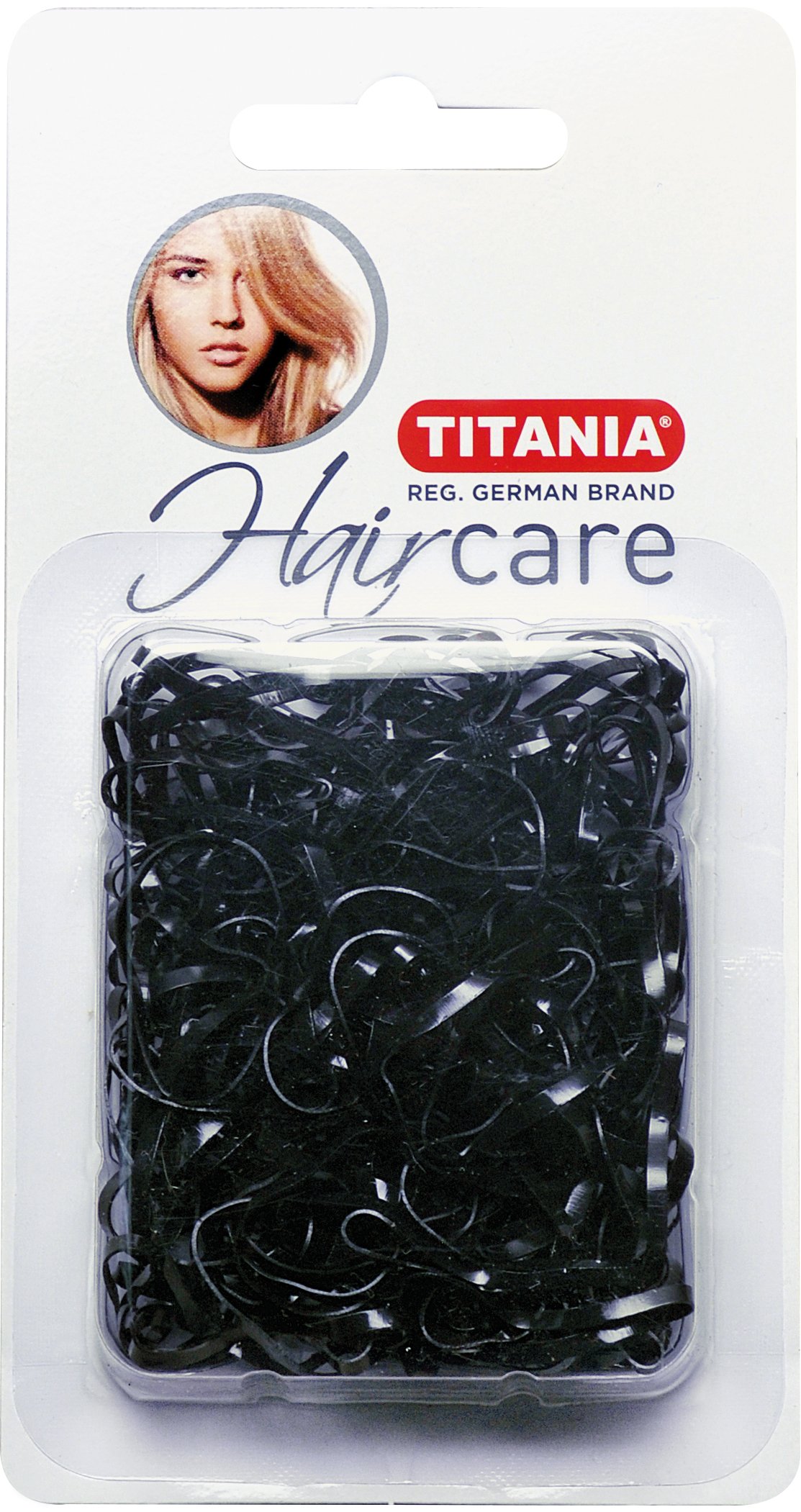 Набор силиконовых резинок Titania, 2 см, черные, 150 шт. (8066 В) - фото 1