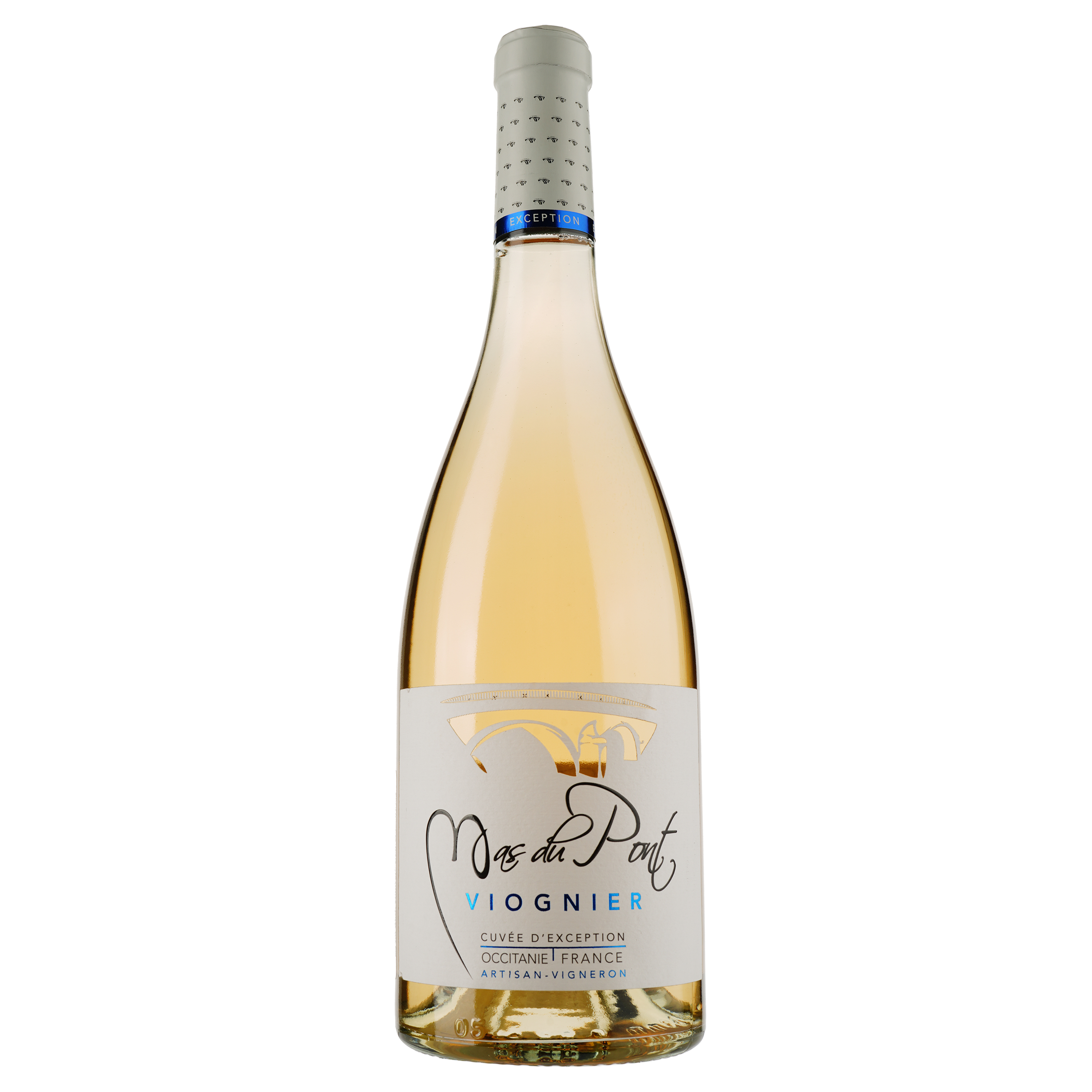 Вино Mas Du Pont Viognier Exception Blanc IGP Pays D'Oc, белое, сухое, 0,75 л - фото 1