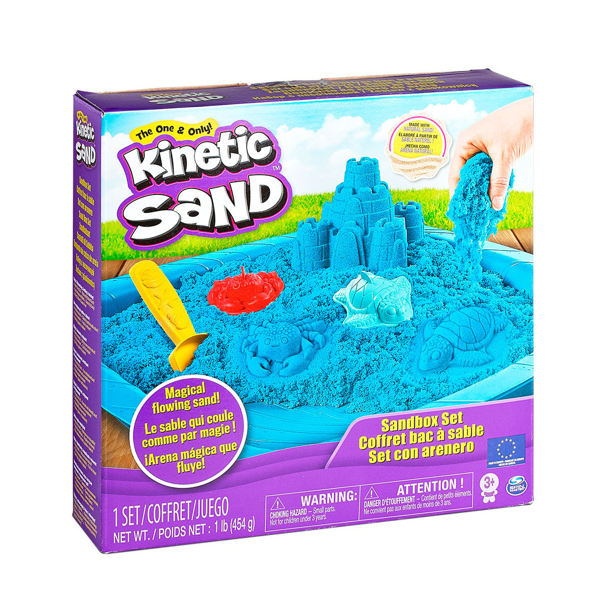 Набір кінетичного піску Kinetic Sand Замок З Піску, блакитний, 454 г (71402B) - фото 8