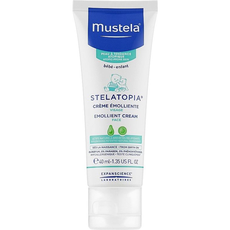 Крем для обличчя Mustela Stelatopia Emollient Cream для сухої та атопічної шкіри 40 мл - фото 1