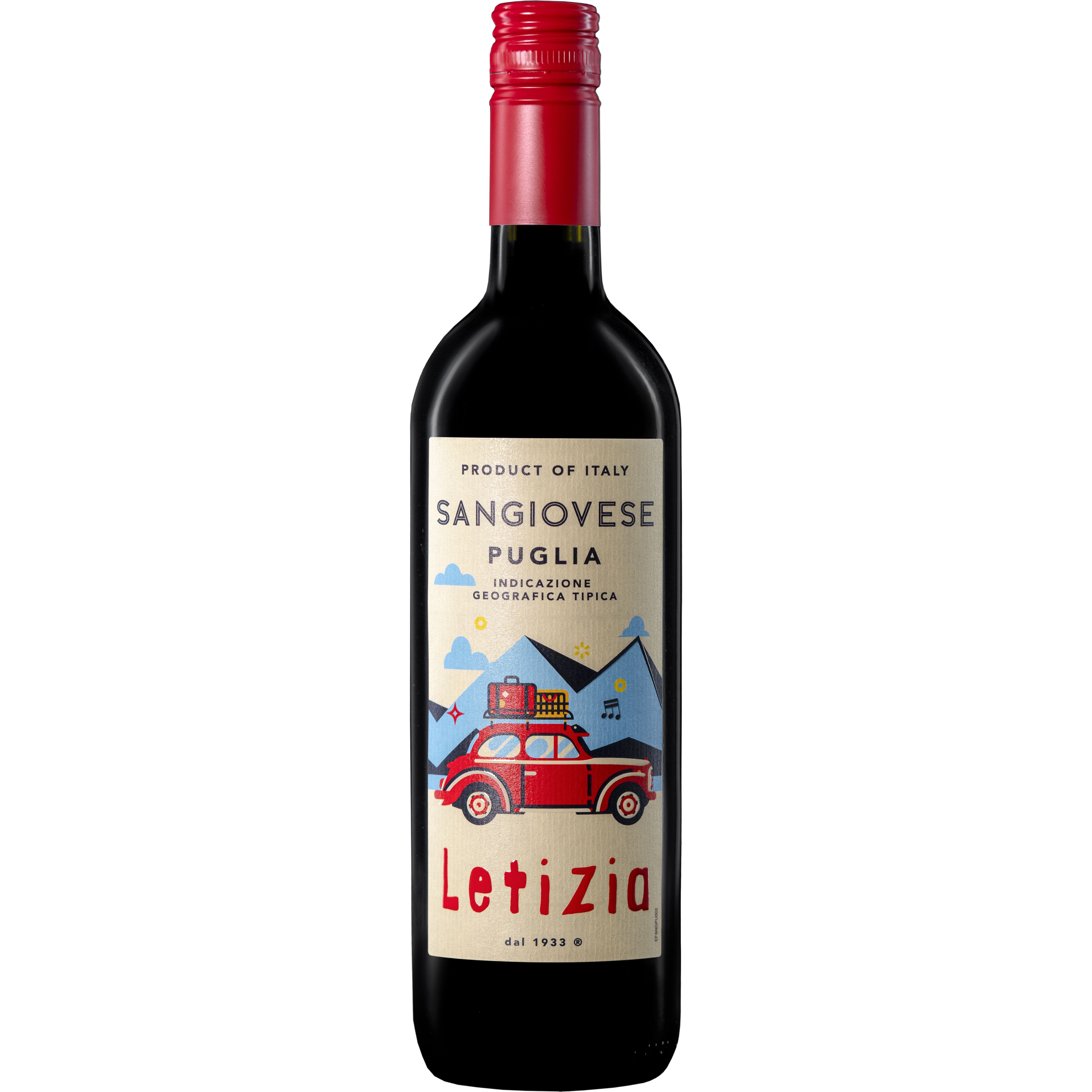 Вино Letizia Sangiovese IGT Puglia червоне напівсолодке 0.75 л - фото 1