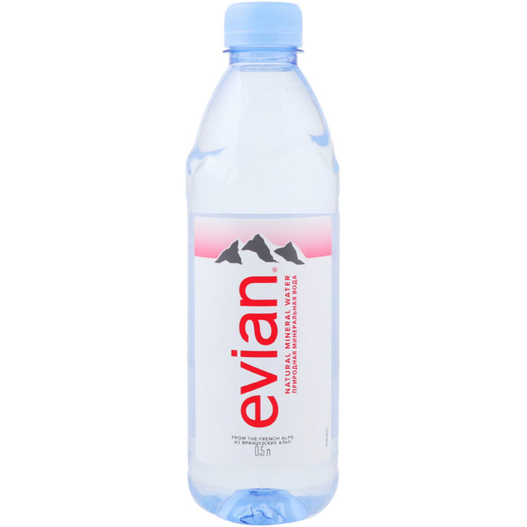 Вода мінеральна Evian натуральна негазована 0.5 л (896501) - фото 1