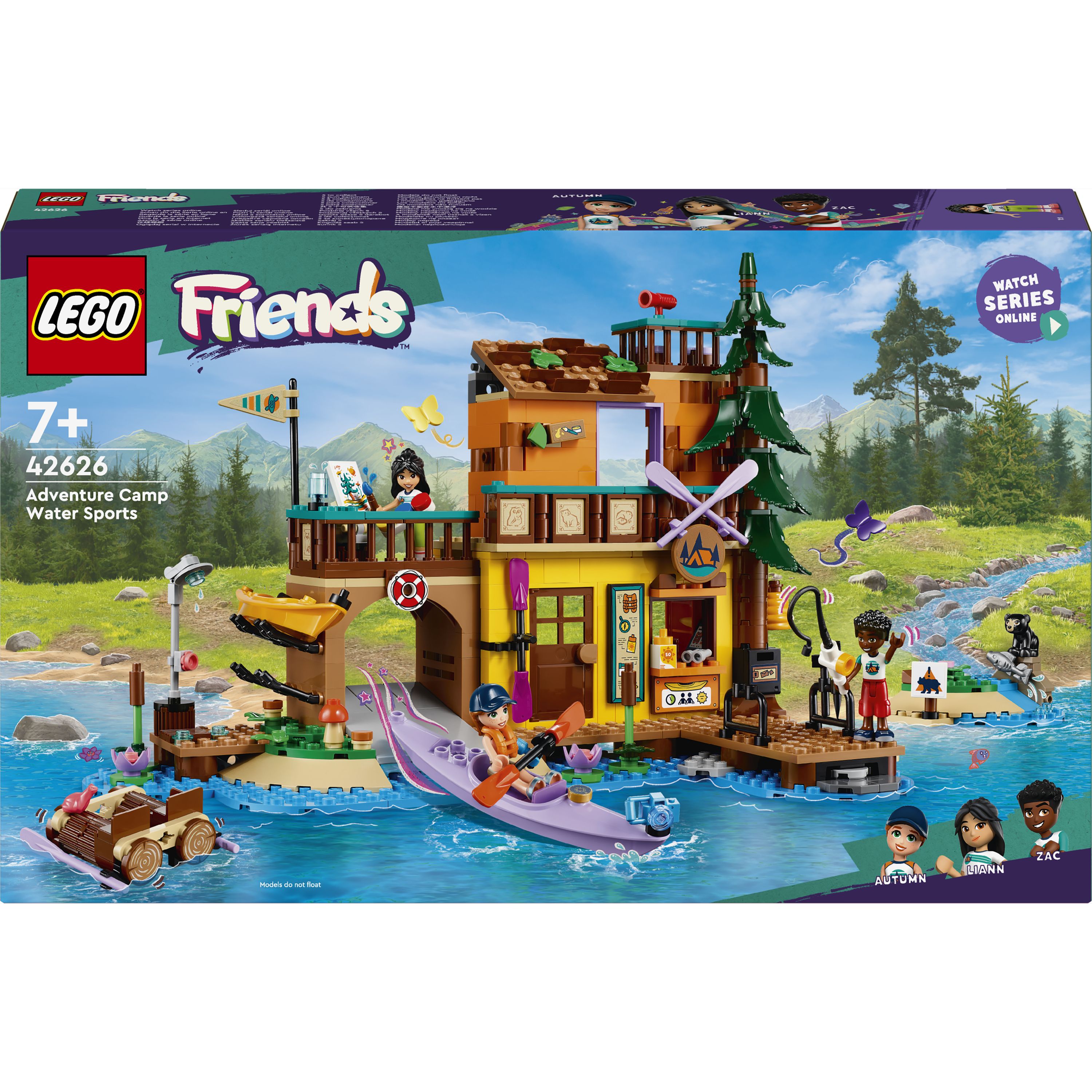 Конструктор LEGO Friends Водные виды спорта в лагере приключений 628 деталей (42626) - фото 1