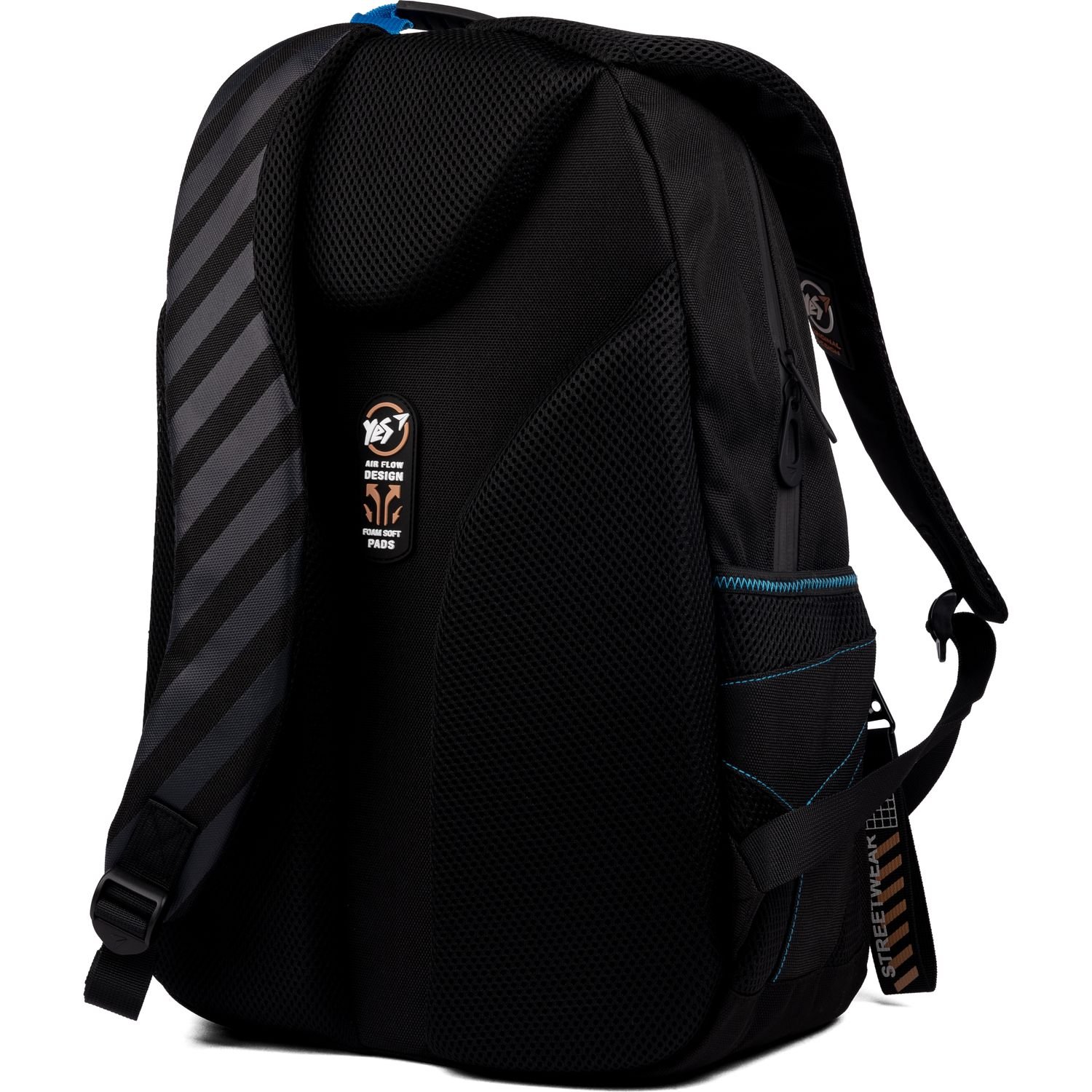 Рюкзак Yes TS-61 Streetwear, чорний з бежевим (558911) - фото 4
