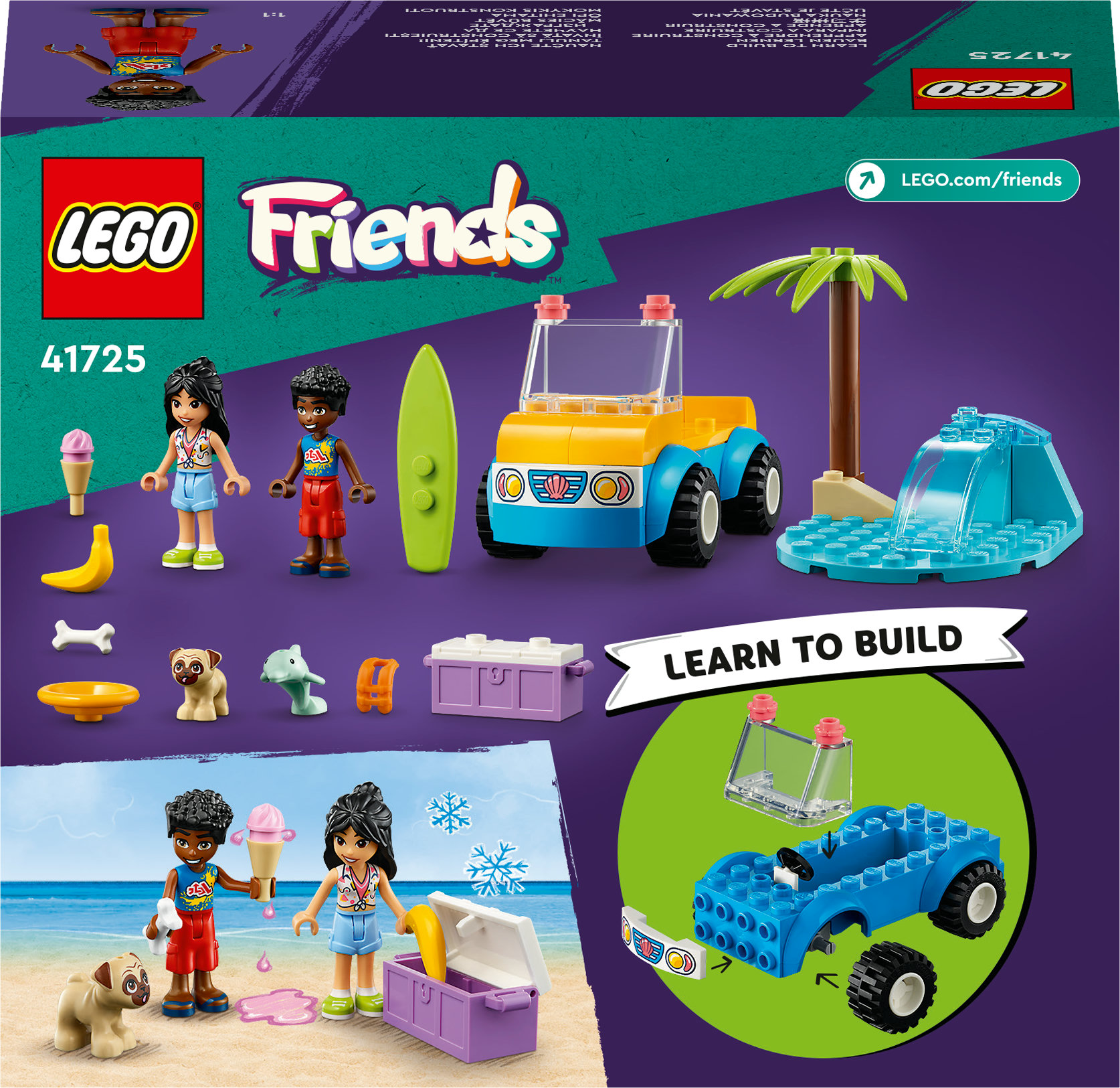 Конструктор LEGO Friends Развлечения на пляжном кабриолете, 61 деталь (41725) - фото 9
