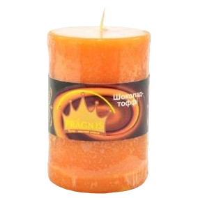 Свічка Pragnis Рустик, 5,5х8 см, оранжевий (CA558-TOF) - фото 1