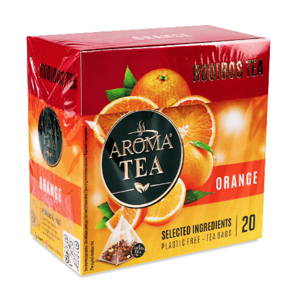 Чай фруктово-ягідний Aroma Tea Ройбуш з апельсином 35 г (20 шт. х 1.5 г) (896857) - фото 1