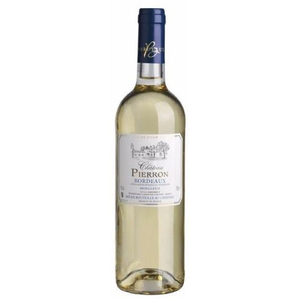 Вино Chateau Pierron Moelleux Bordeaux Blanc AOP, белое, сухое, 0,75 л - фото 1