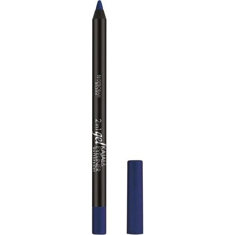 Олівець для очей Deborah 2 IN 1 Gel Kajal & Eyeliner водостійкий відтінок 09 Deep blue 1.4 г - фото 1