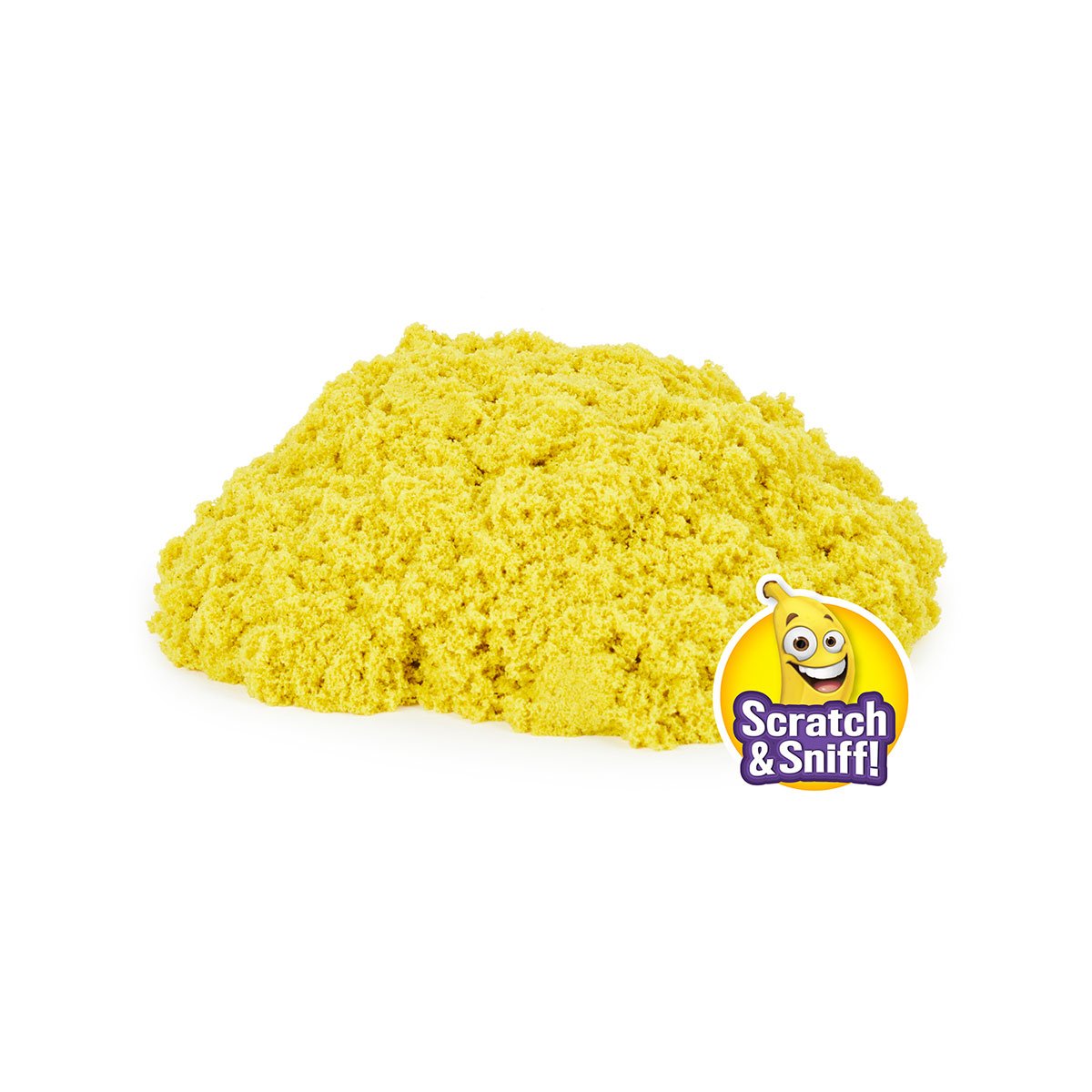 Кинетический песок Kinetic Sand Банановый десерт, с ароматом, желтый, 227 г (71473B) - фото 2