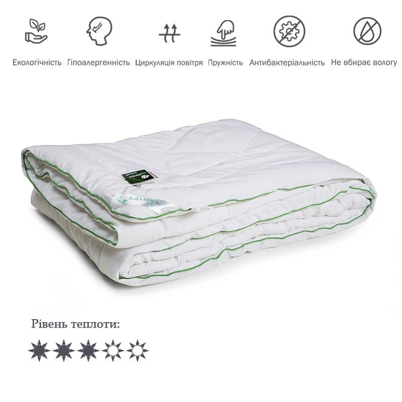 Одеяло бамбуковое Руно, 205х172 см, белый (316.52БКУ_Білий) - фото 1