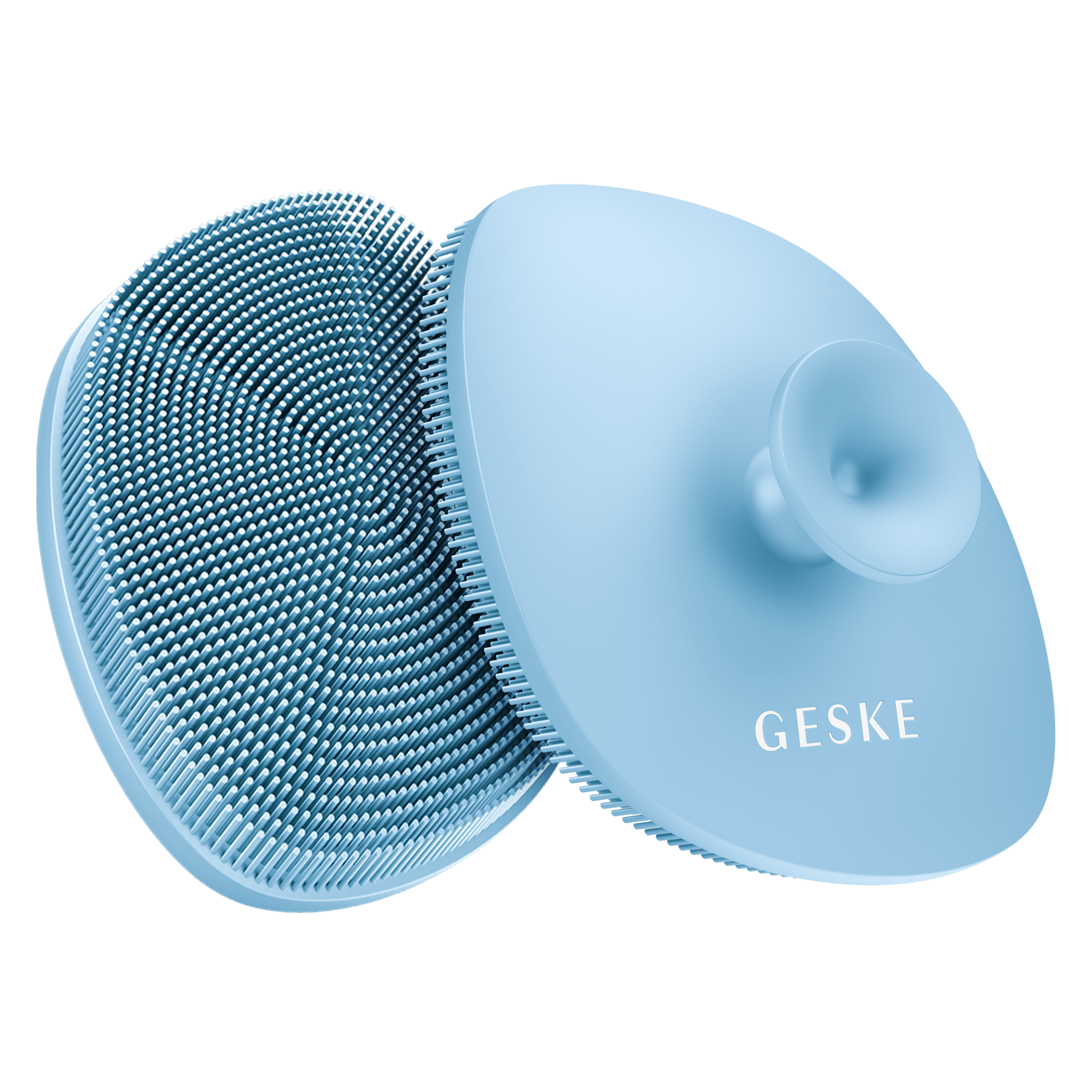 Щітка для обличчя GESKE Facial Brush 4 в 1 з тримачем аквамаринова - фото 4